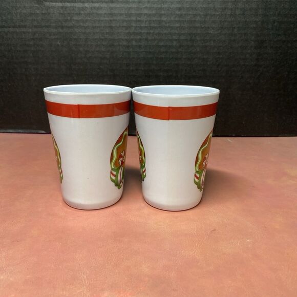 Citrus Grove Melamine Kids Tumbler Cup Santa Claus & Gingerbread Man Holidays - Picture 5 of 15